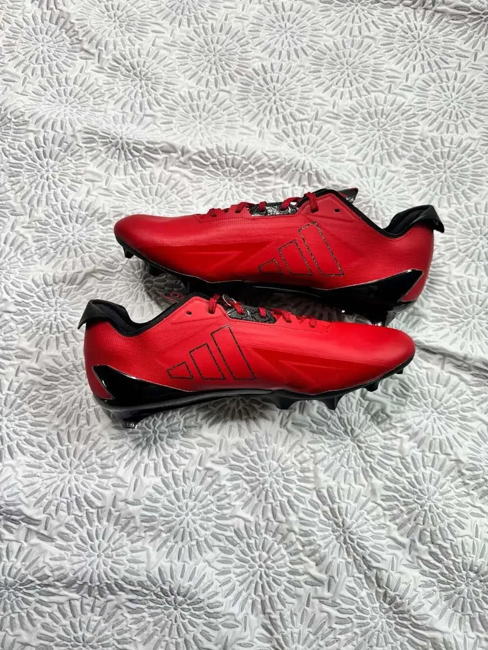 Adidas Adizero Electric II Football Cleats Red/Black Mens 13.5 JH8744